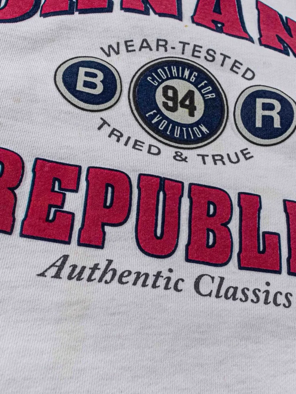 Vintage Banana Republic Authentic Classics Hoodie Large 90s Sweatshirt VTG